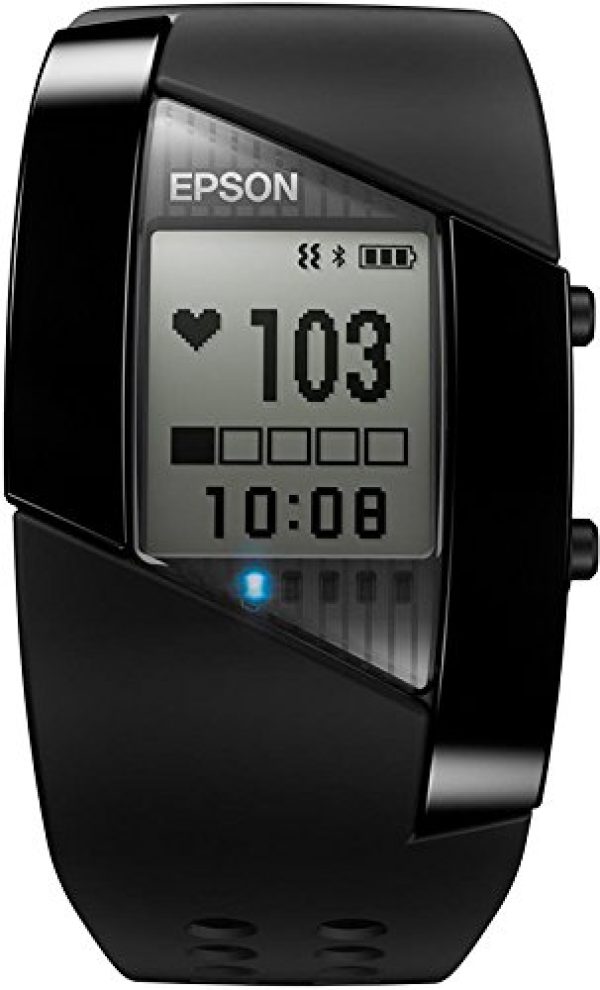 Epson PULSENSE PS-500 Heart Rate Monitor with Activity Tracking for iOS,Black