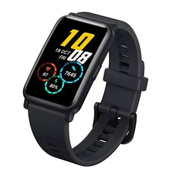 Honor Watch ES Smart Watch, 1.64" AMOLED 5ATM Waterproof 10 Days Standby Smart Bracelet with Bluetooth 30mm Fitness Tracker Activity Tracker (Black)