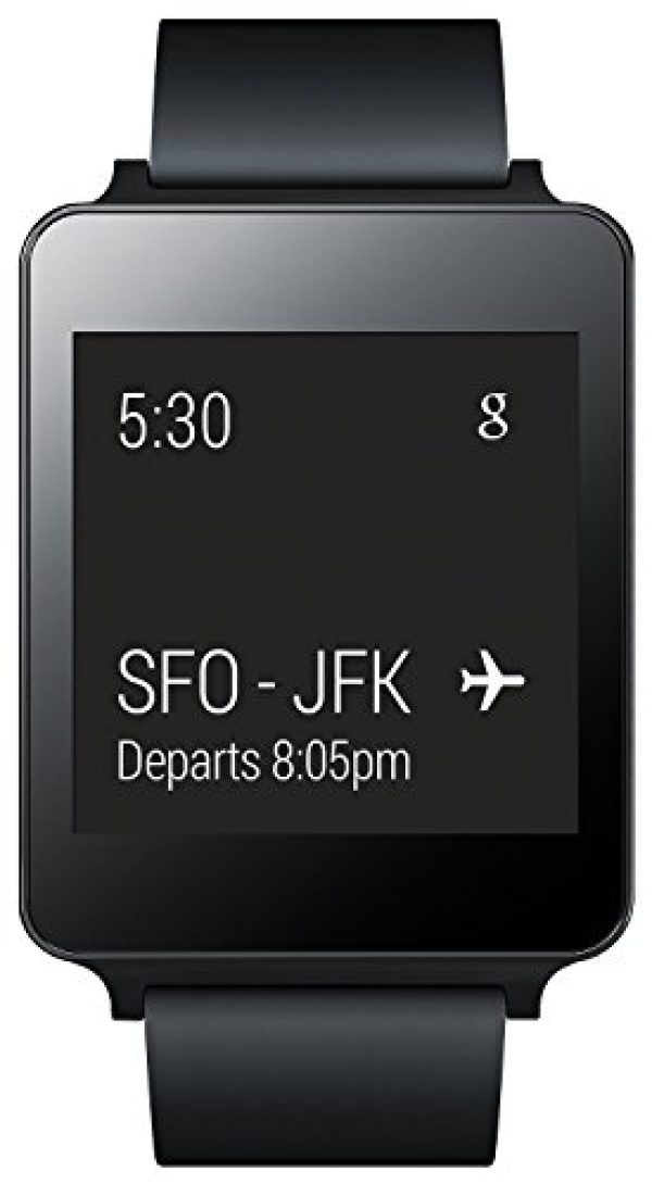 LG Electronics G Watch (W100) Android Wear Smartwatch - Black (Renewed)