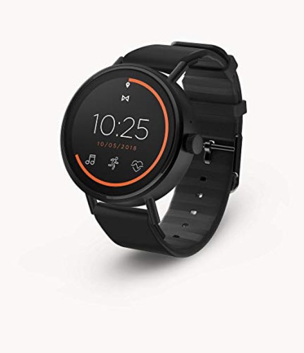 Misfit Vapor 2 Stainless Steel and Silicone Touchscreen Smartwatch Color: Black (MIS7200)