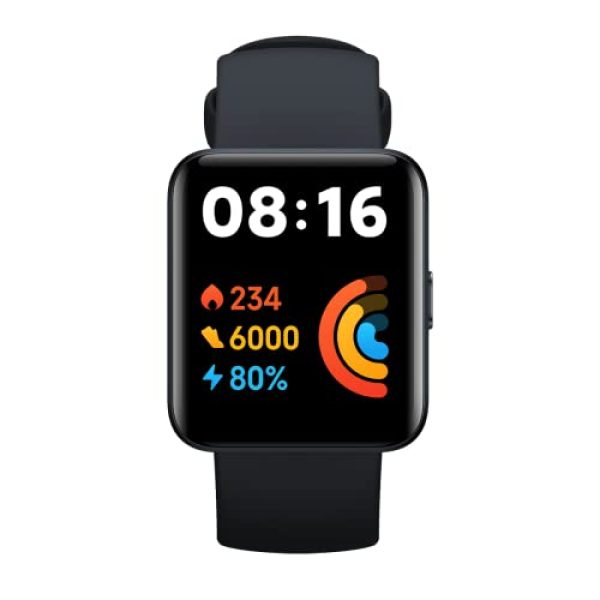 Xiaomi Redmi Watch 2 Lite, 100+ Fitness Modes, 1.55" Colorful Touch Display, 5 ATM Water Resistance, SPO2 Measurement, 24-Hour Heart Rate Tracking, Multi-System Standalone GPS, Black